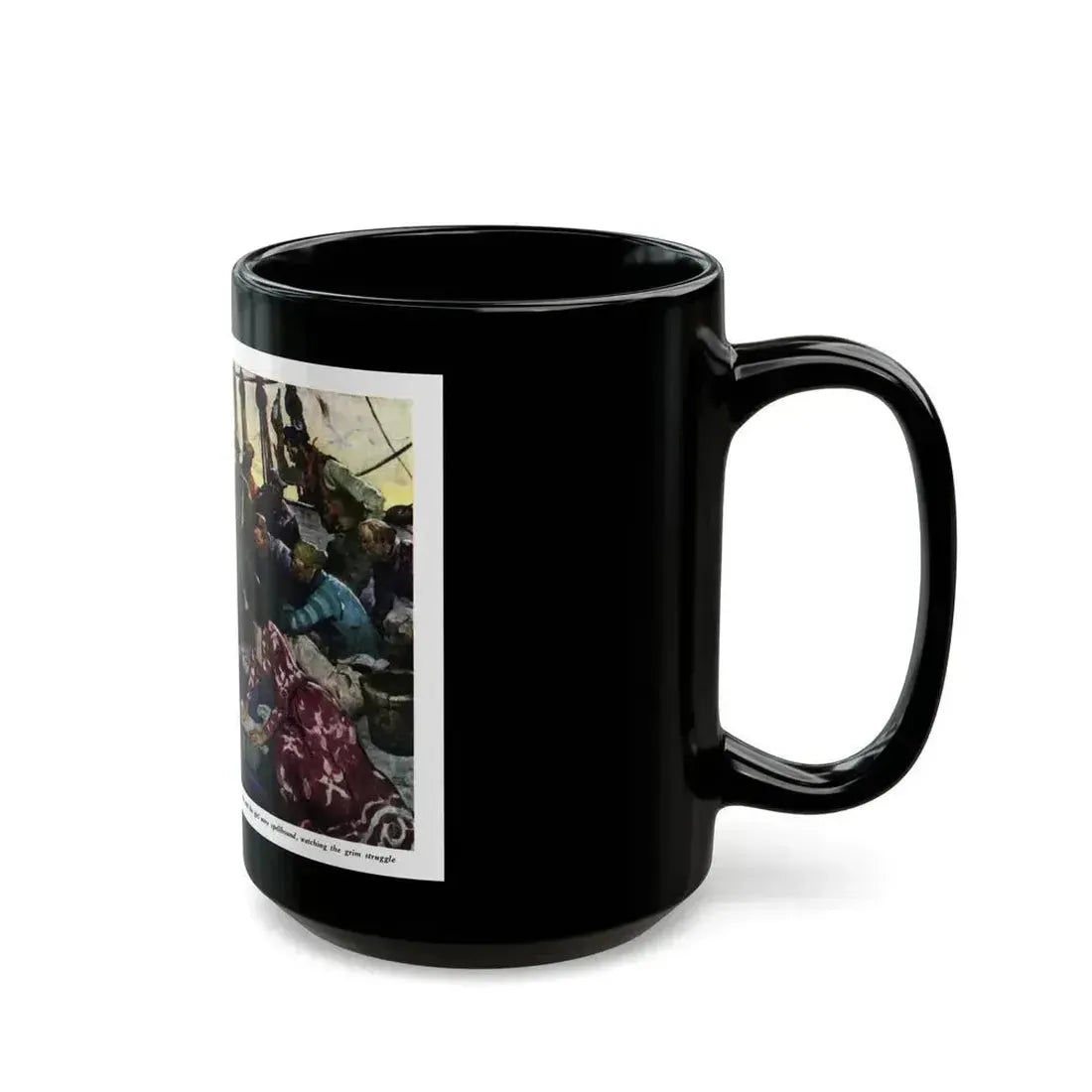 Blue Water Man (1), The American Magazine, May 1936 - Black Coffee Mug - Go Mug Yourself