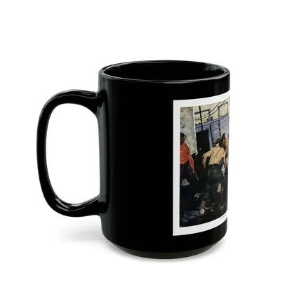 Blue Water Man (1), The American Magazine, May 1936 - Black Coffee Mug - Go Mug Yourself