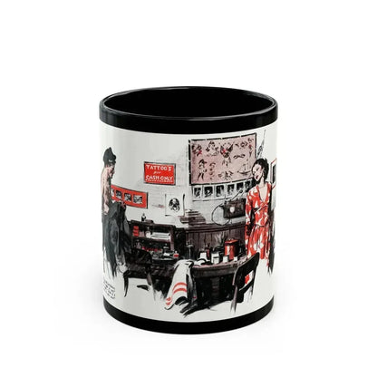 Blue Water Man (2), The American Magazine, May 1936 - Black Coffee Mug 11oz - Go Mug Yourself