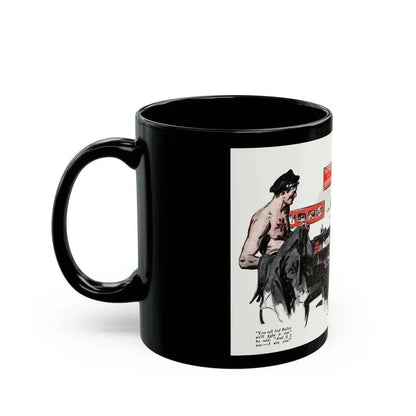 Blue Water Man (2), The American Magazine, May 1936 - Black Coffee Mug - Go Mug Yourself