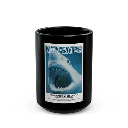 BLUE WATER, WHITE DEATH 1971 Movie Poster - Black Coffee Mug 15oz - Go Mug Yourself