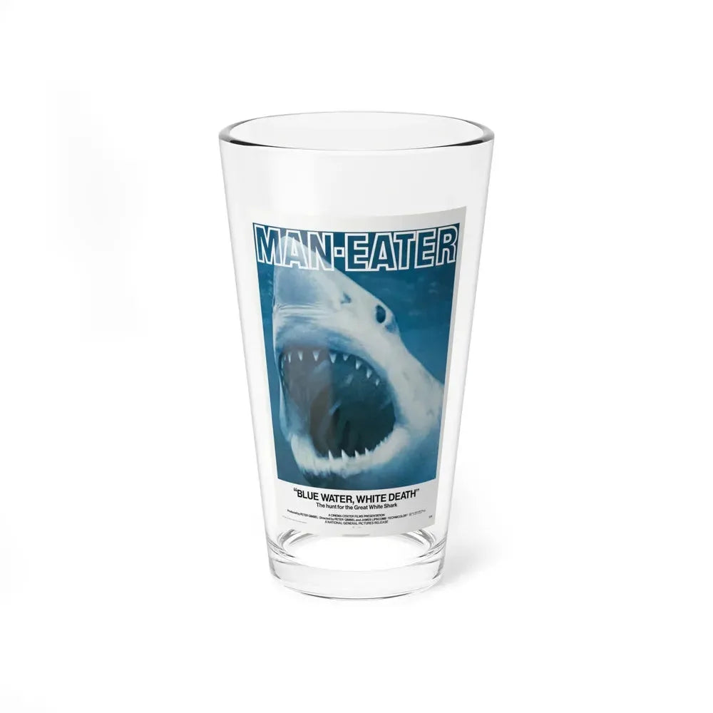 BLUE WATER, WHITE DEATH 1971 Movie Poster - Pint Glass 16oz 16oz - Go Mug Yourself