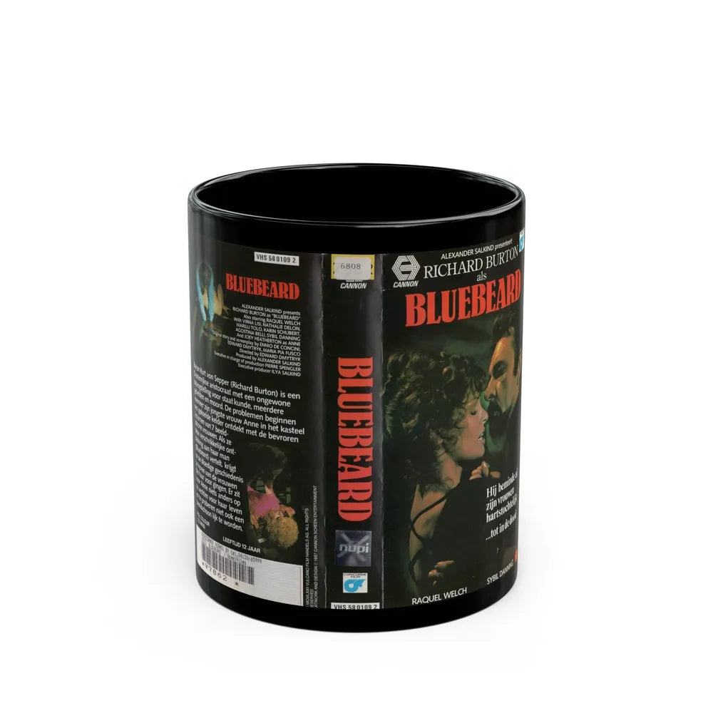 BLUEBEARD (VHS COVER) - Black Coffee Mug-11oz-Go Mug Yourself