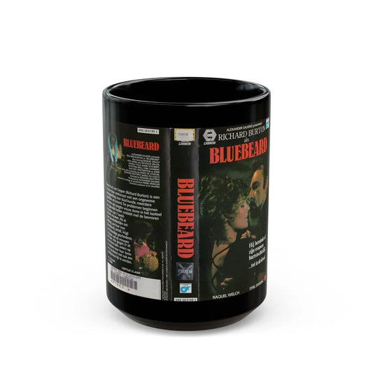 BLUEBEARD (VHS COVER) - Black Coffee Mug-15oz-Go Mug Yourself