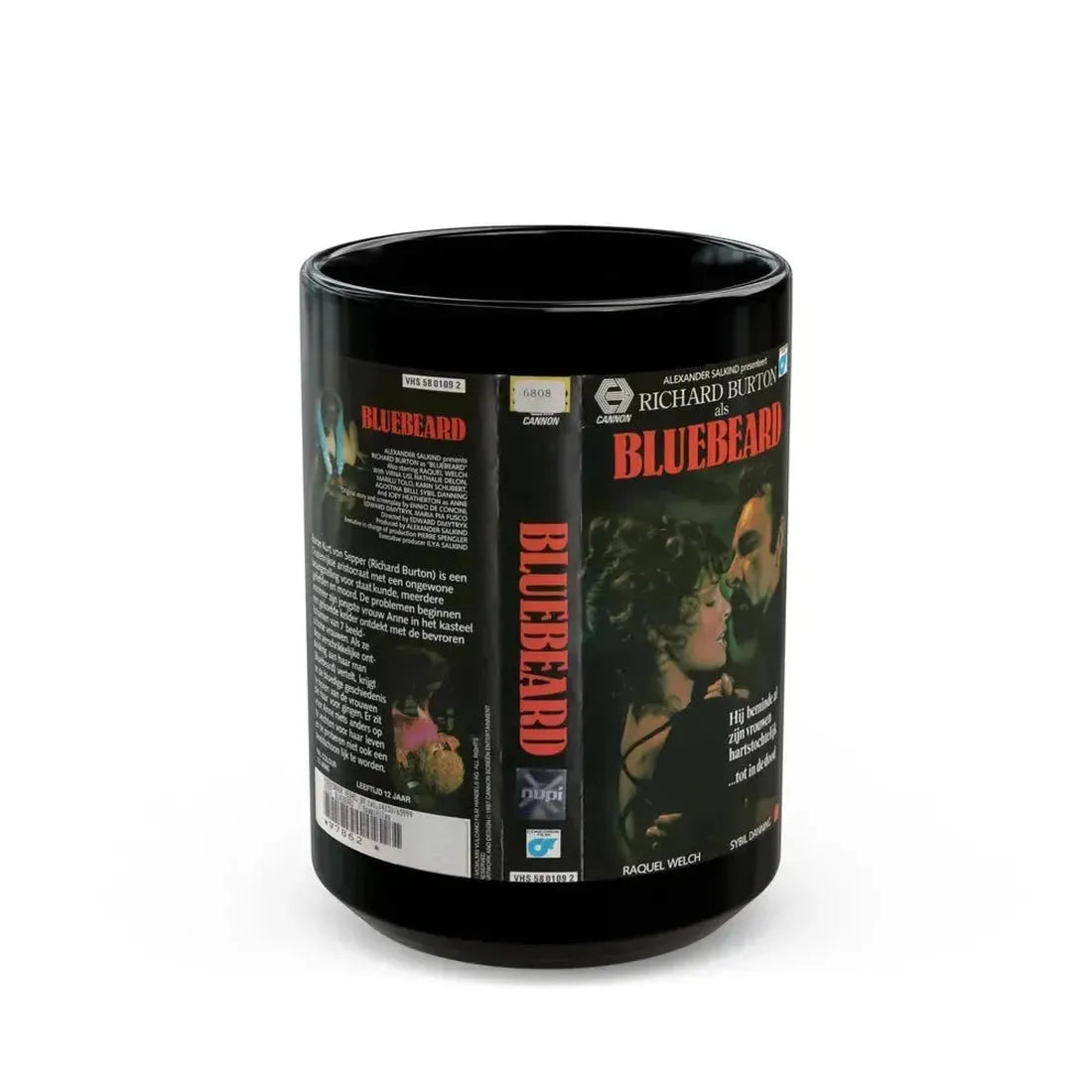 BLUEBEARD (VHS COVER) - Black Coffee Mug 15oz - Go Mug Yourself