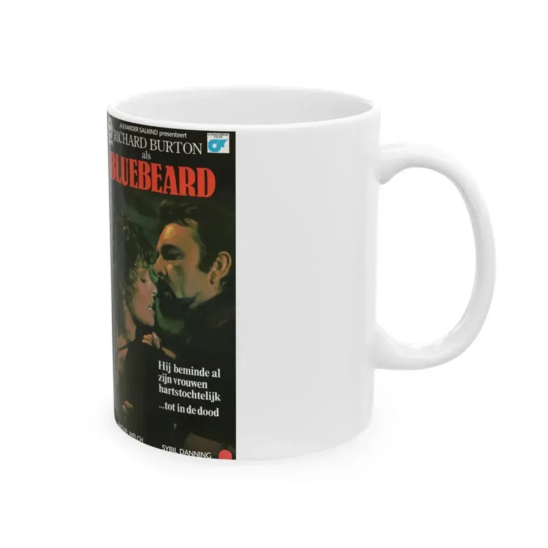 BLUEBEARD (VHS COVER) - White Coffee Mug - Go Mug Yourself