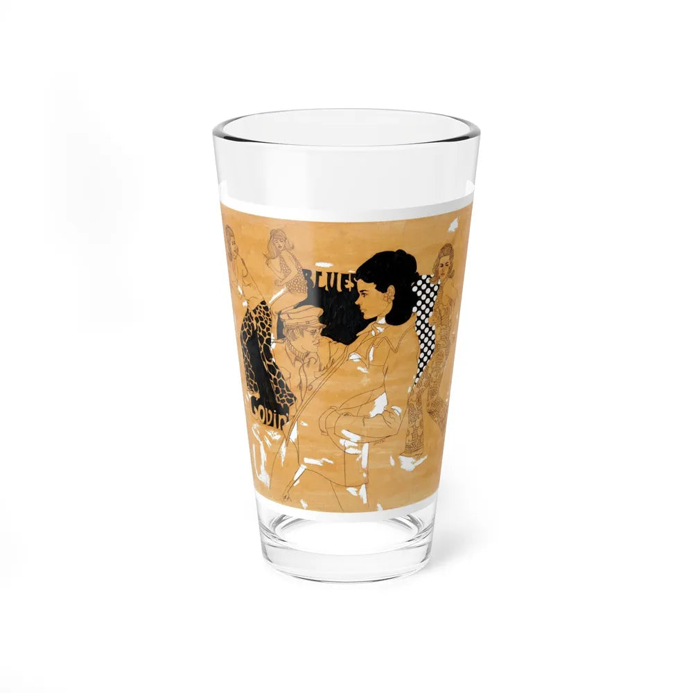 Blues illustration (3) (Magazine Illustration) Pint Glass 16oz-16oz-Go Mug Yourself