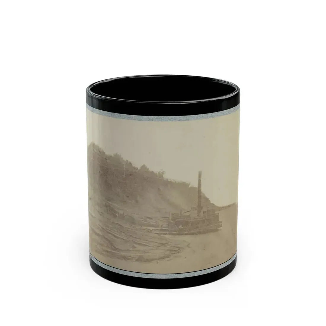 Bluff At Natchez, Miss., 1864 (U.S. Civil War) Black Coffee Mug 11oz - Go Mug Yourself