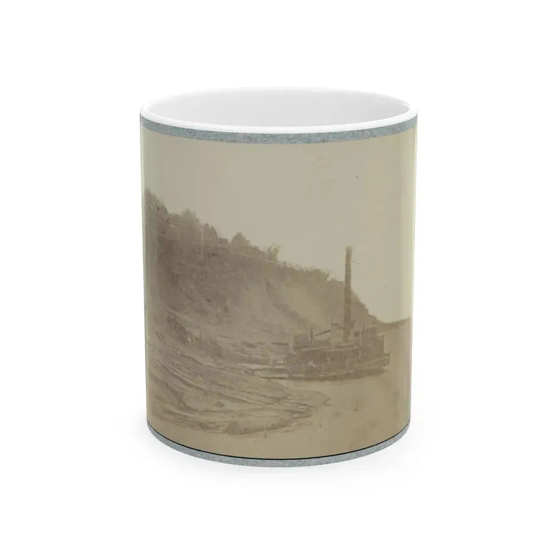Bluff At Natchez, Miss., 1864 (U.S. Civil War) White Coffee Mug 11oz - Go Mug Yourself