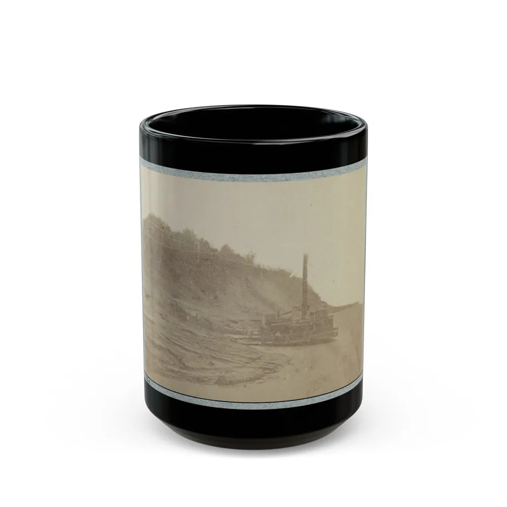 Bluff At Natchez, Miss., 1864 (U.S. Civil War) Black Coffee Mug-15oz-Go Mug Yourself