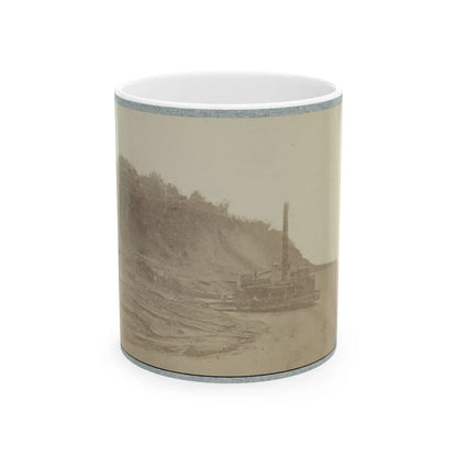 Bluff At Natchez, Miss., 1864 (U.S. Civil War) White Coffee Mug-11oz-Go Mug Yourself