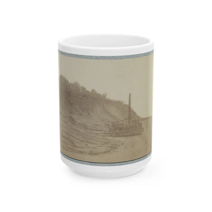 Bluff At Natchez, Miss., 1864 (U.S. Civil War) White Coffee Mug-15oz-Go Mug Yourself