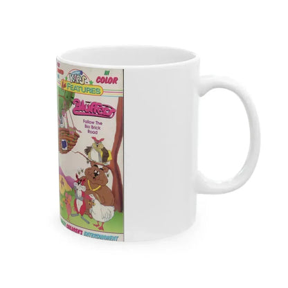 BLUFFERS FOLLOW THE BIO BRICK ROAD (VHS COVER) - White Coffee Mug - Go Mug Yourself