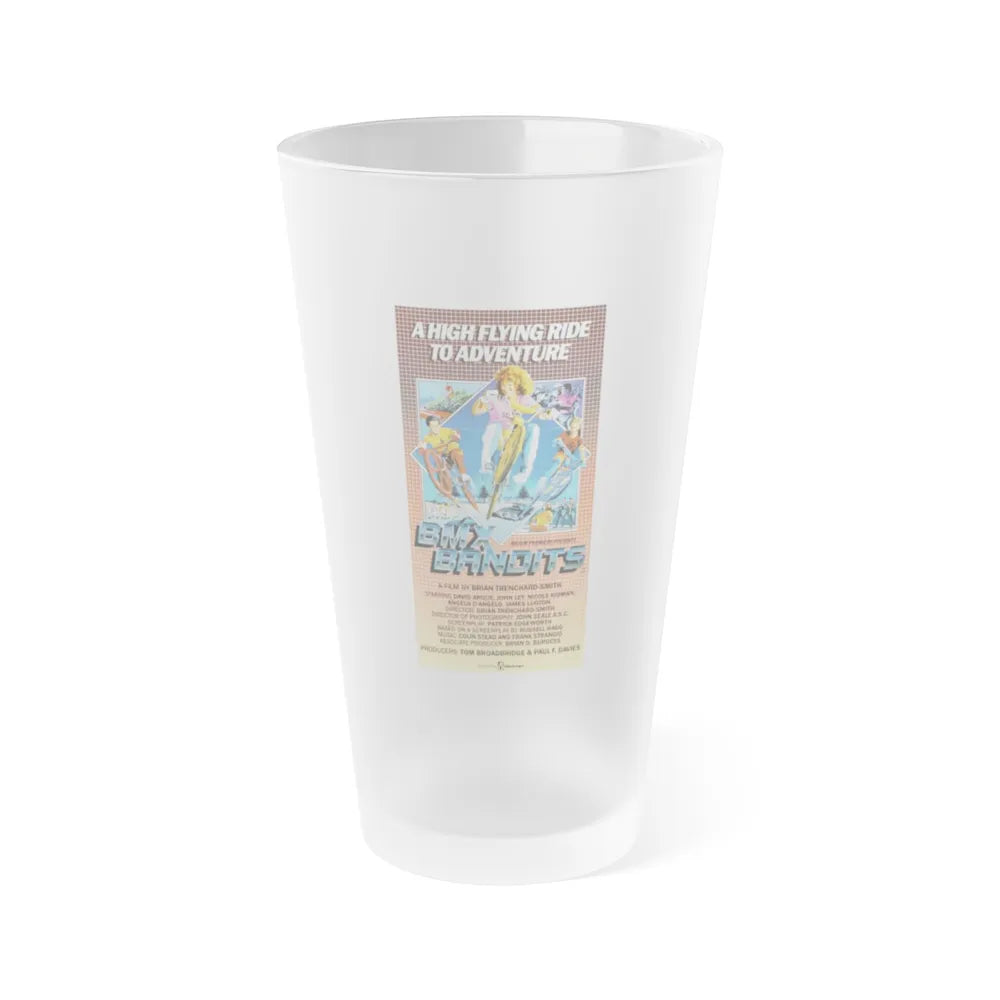 BMX BANDITS 1983 Movie Poster - Frosted Pint Glass 16oz-16oz-Frosted-Go Mug Yourself