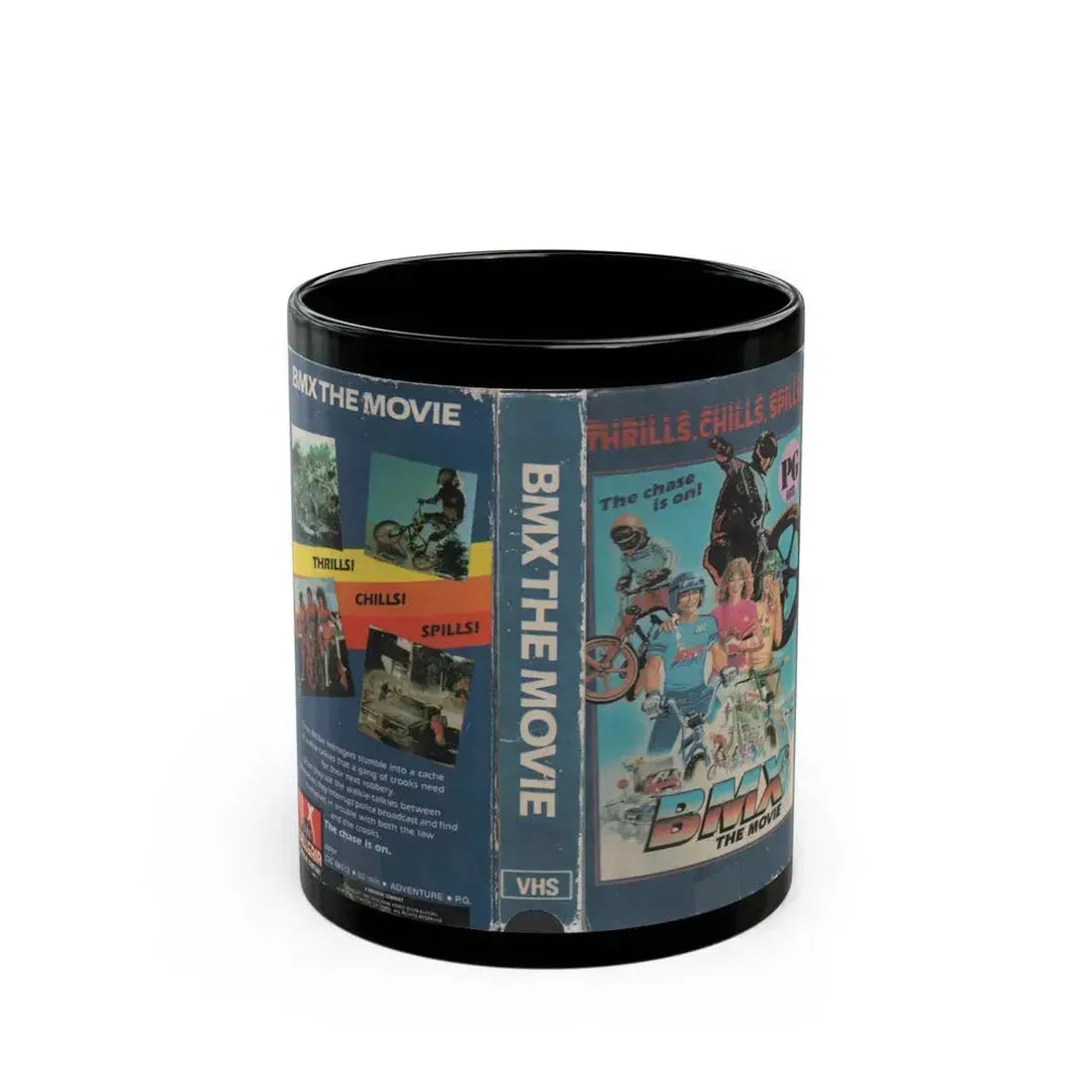 BMX THE MOVIE (VHS COVER) - Black Coffee Mug 11oz - Go Mug Yourself
