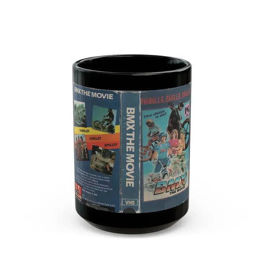 BMX THE MOVIE (VHS COVER) - Black Coffee Mug 15oz - Go Mug Yourself
