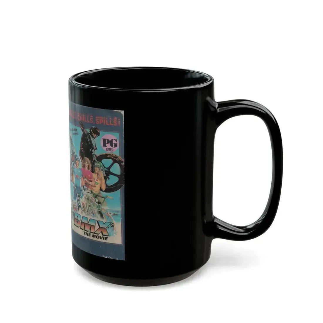 BMX THE MOVIE (VHS COVER) - Black Coffee Mug - Go Mug Yourself