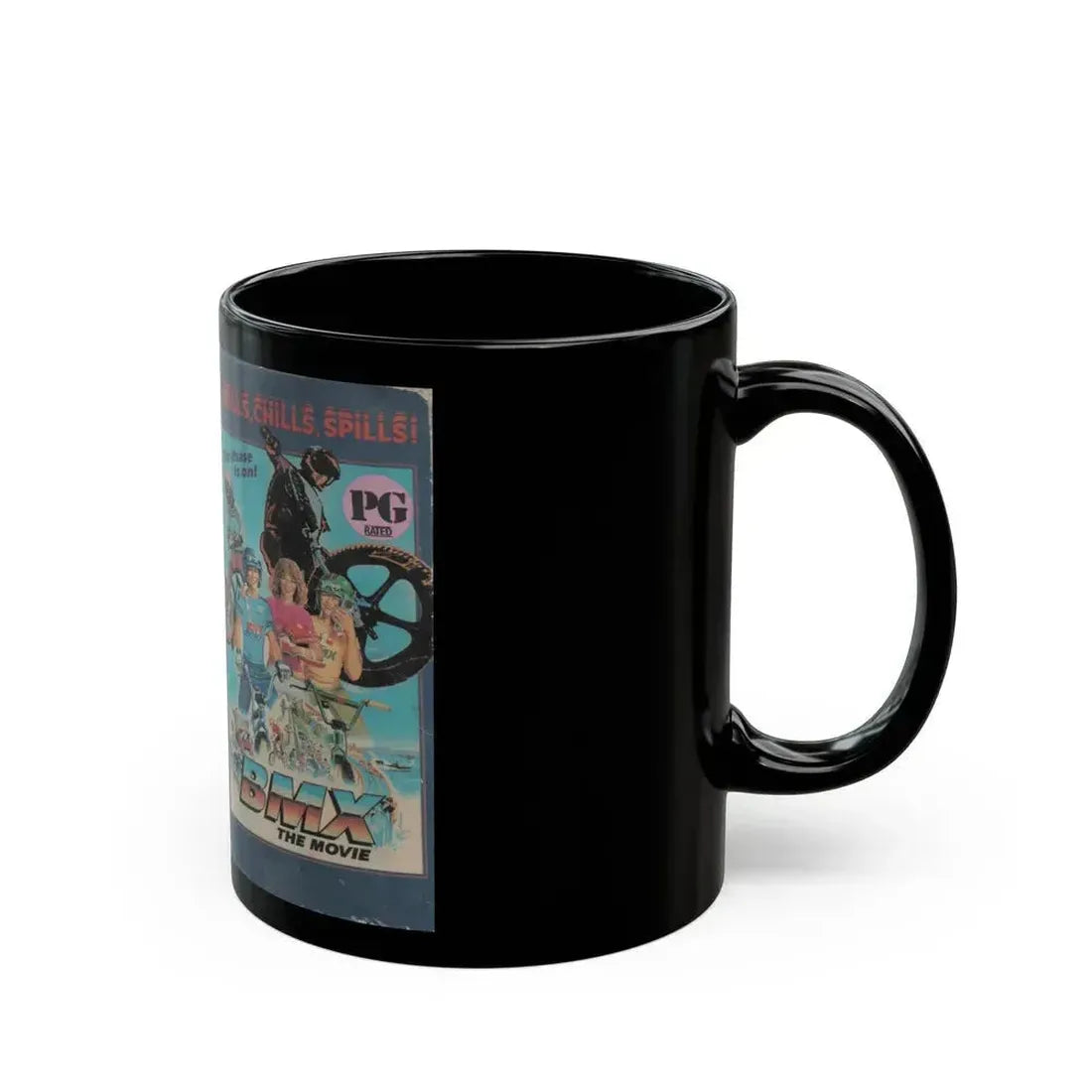 BMX THE MOVIE (VHS COVER) - Black Coffee Mug - Go Mug Yourself
