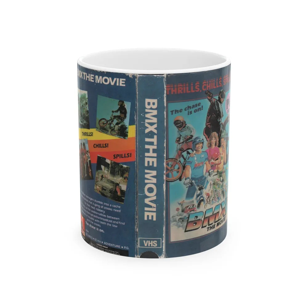 BMX THE MOVIE (VHS COVER) - White Coffee Mug-11oz-Go Mug Yourself