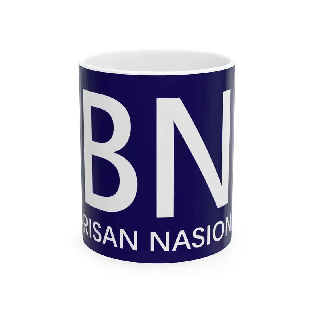 BN text logo (Malaysia) White Coffee Mug 11oz - Go Mug Yourself