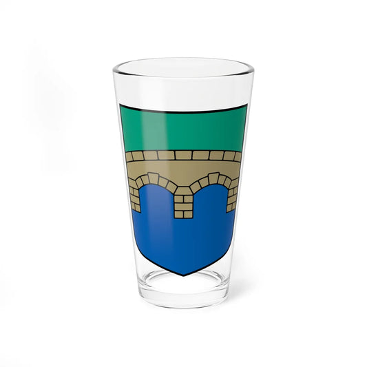 Bēnes pagasta ģerbonis (Latvia) (Coat of Arms) Pint Glass 16oz 16oz - Go Mug Yourself