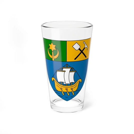 Béni Saf Coat of Arms French Algeria (Algeria) (Coat of Arms) Pint Glass 16oz 16oz - Go Mug Yourself