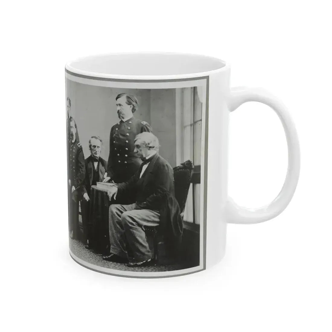 Board Which Tried Lincoln Conspirators (U.S. Civil War) White Coffee Mug - Go Mug Yourself