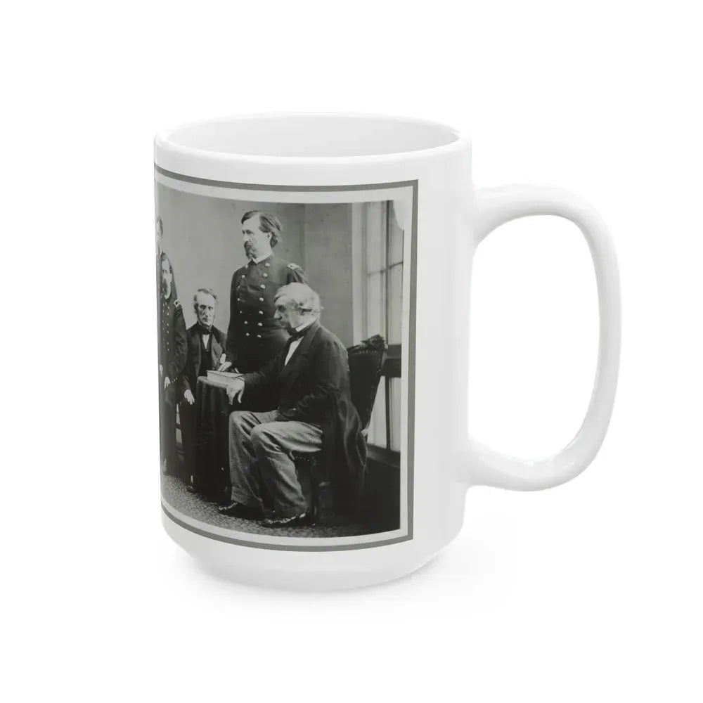Board Which Tried Lincoln Conspirators (U.S. Civil War) White Coffee Mug - Go Mug Yourself