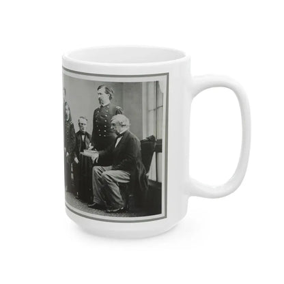 Board Which Tried Lincoln Conspirators (U.S. Civil War) White Coffee Mug - Go Mug Yourself