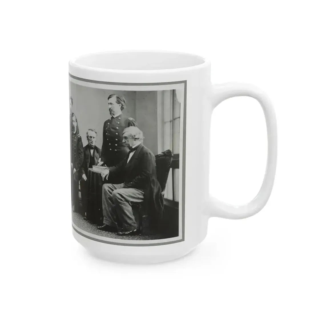 Board Which Tried Lincoln Conspirators (U.S. Civil War) White Coffee Mug - Go Mug Yourself