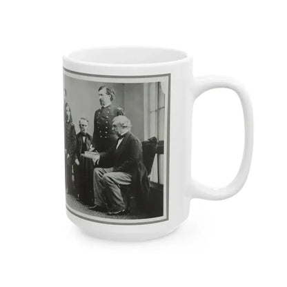 Board Which Tried Lincoln Conspirators (U.S. Civil War) White Coffee Mug - Go Mug Yourself