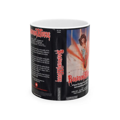 BOARDING HOUSE A HORRORVISION VIDEO FILM RELEASE (VHS COVER) - White Coffee Mug-11oz-Go Mug Yourself