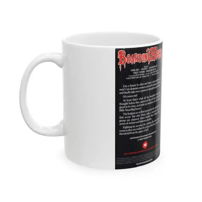 BOARDING HOUSE A HORRORVISION VIDEO FILM RELEASE (VHS COVER) - White Coffee Mug - Go Mug Yourself