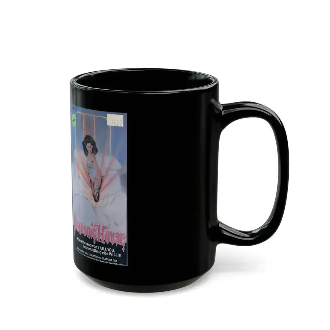 BOARDING HOUSE PARAGON (VHS COVER) - Black Coffee Mug - Go Mug Yourself