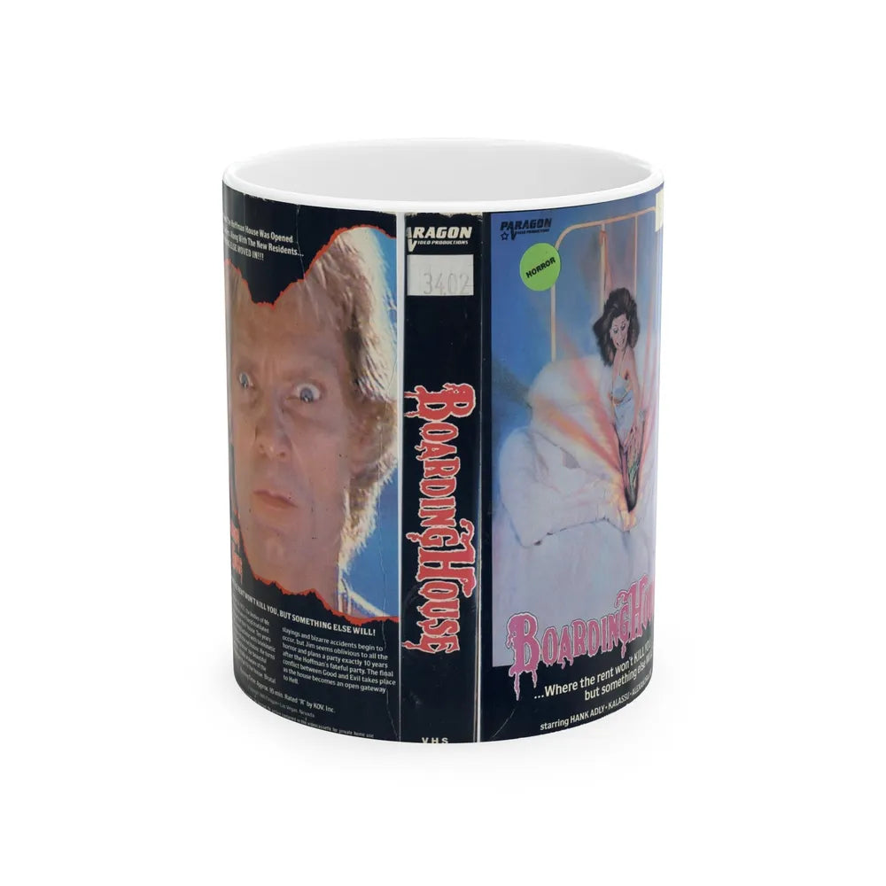 BOARDING HOUSE PARAGON (VHS COVER) - White Coffee Mug-11oz-Go Mug Yourself