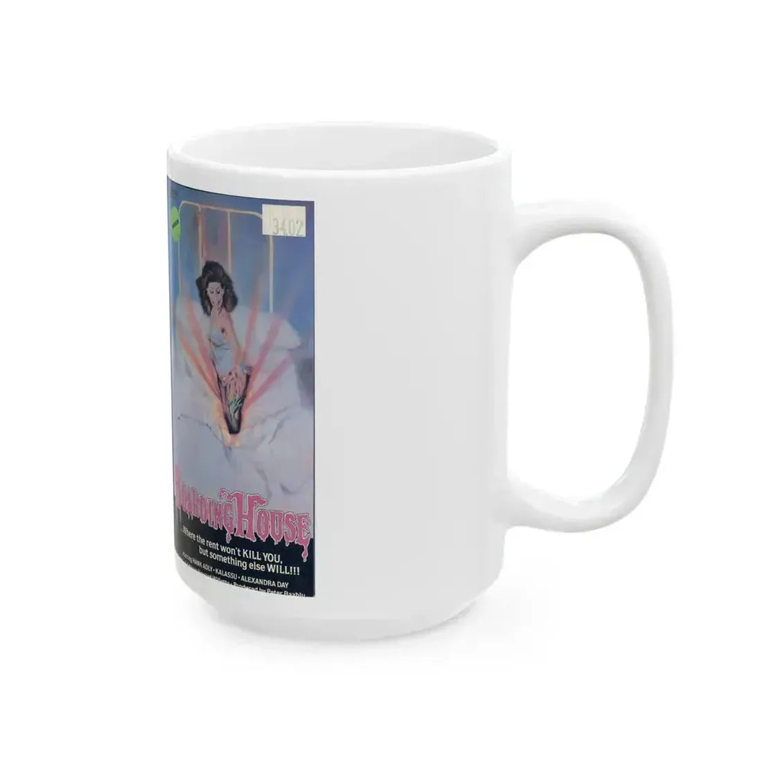 BOARDING HOUSE PARAGON (VHS COVER) - White Coffee Mug - Go Mug Yourself