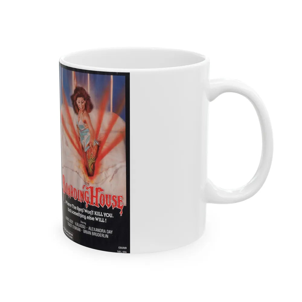 BOARDING HOUSE (VHS COVER) - White Coffee Mug-Go Mug Yourself