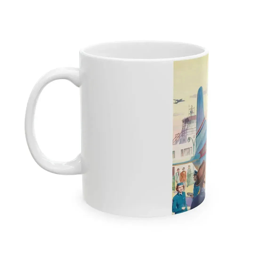 Boarding the Flight - White Coffee Mug - Go Mug Yourself