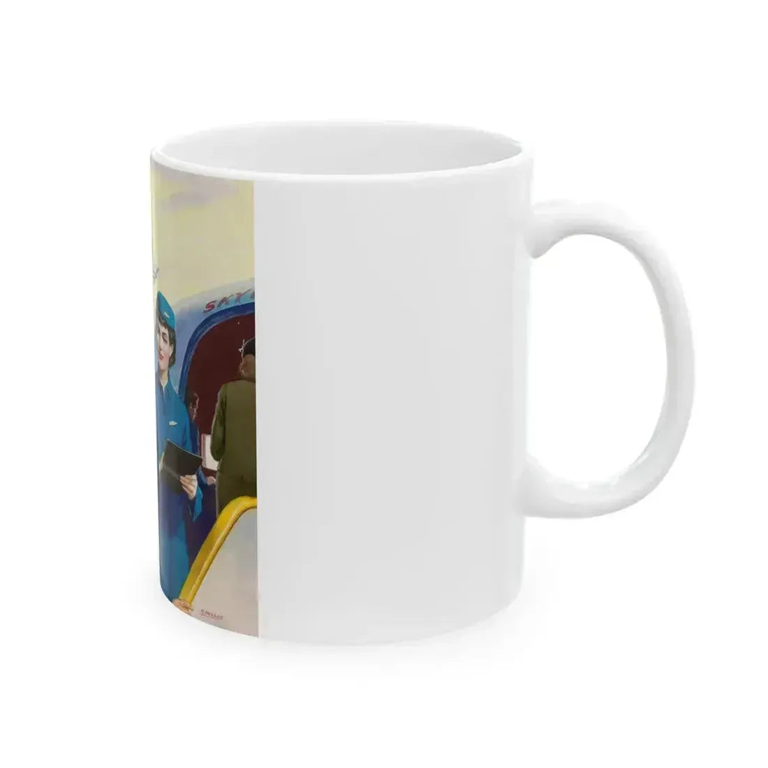 Boarding the Flight - White Coffee Mug - Go Mug Yourself