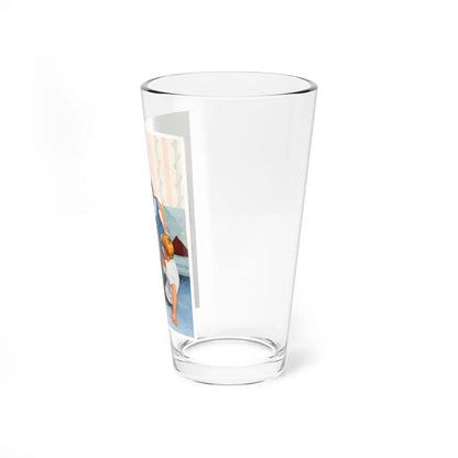 Boardwalk with Hotel, Paperback Novel Cover (Bantam, c. 1986) - Pint Glass 16oz-Go Mug Yourself