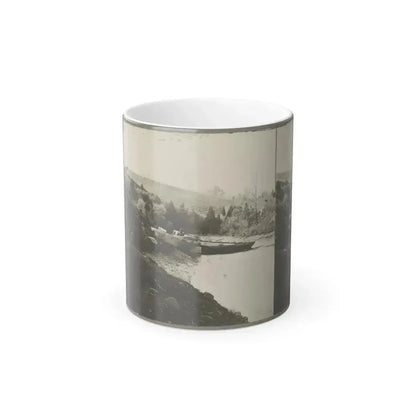 Boats Docked at the Shore of a River in a Wooded Area (U.S. Civil War) Color Changing Coffee Mug 11oz Default Title 11oz - Go Mug Yourself