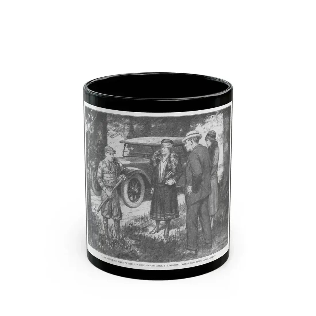 Bob Whittaker Bird Warden (2), St. Nicholas magazine, January 1927 - Black Coffee Mug 11oz - Go Mug Yourself