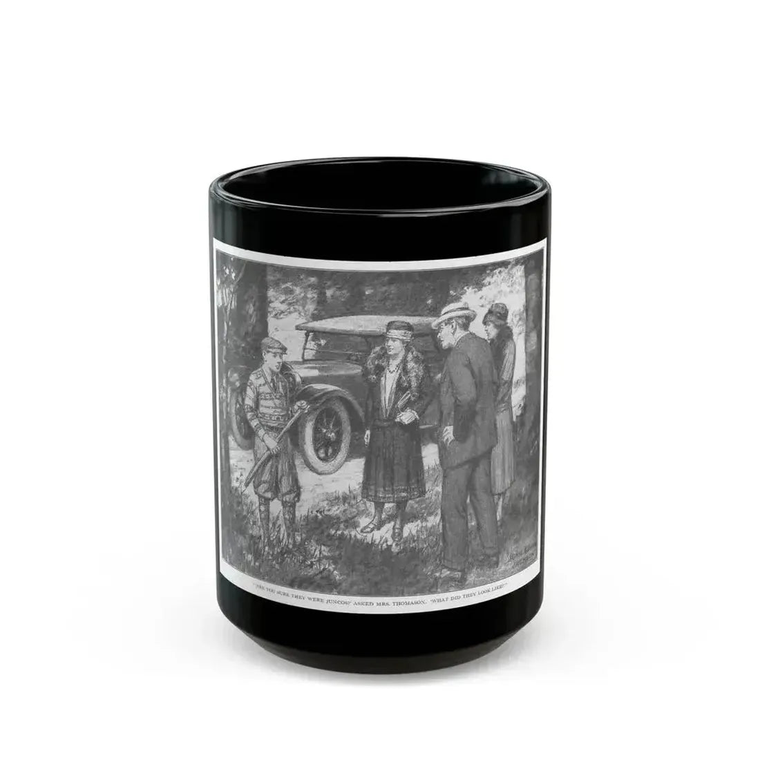 Bob Whittaker Bird Warden (2), St. Nicholas magazine, January 1927 - Black Coffee Mug 15oz - Go Mug Yourself