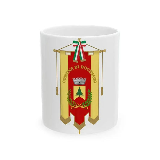 Bocenago-Gonfalone (Italy) White Coffee Mug 11oz - Go Mug Yourself