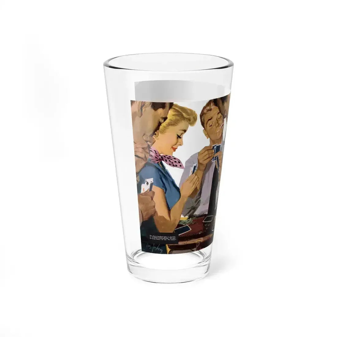 Bodacious Blonde, Collier's, September 13, 1952 (Magazine Illustration) Pint Glass 16oz - Go Mug Yourself