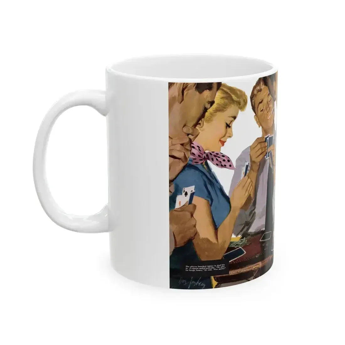 Bodacious Blonde, Collier's, September 13, 1952 - White Coffee Mug - Go Mug Yourself