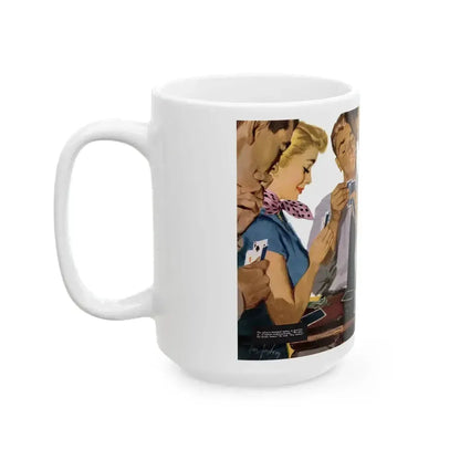 Bodacious Blonde, Collier's, September 13, 1952 - White Coffee Mug - Go Mug Yourself