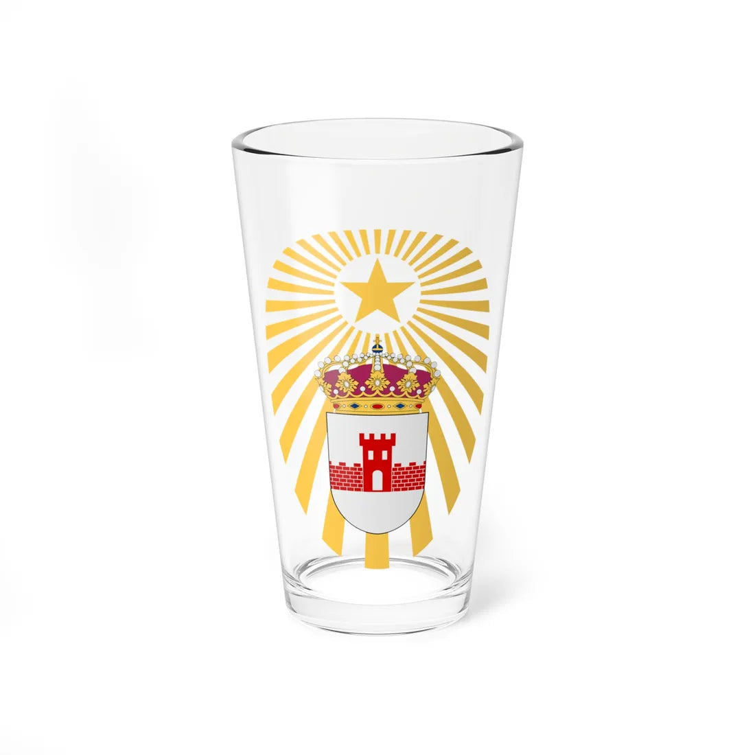 Bodens ingenjörregemente vapen (Sweden) (Coat of Arms) Pint Glass 16oz 16oz - Go Mug Yourself