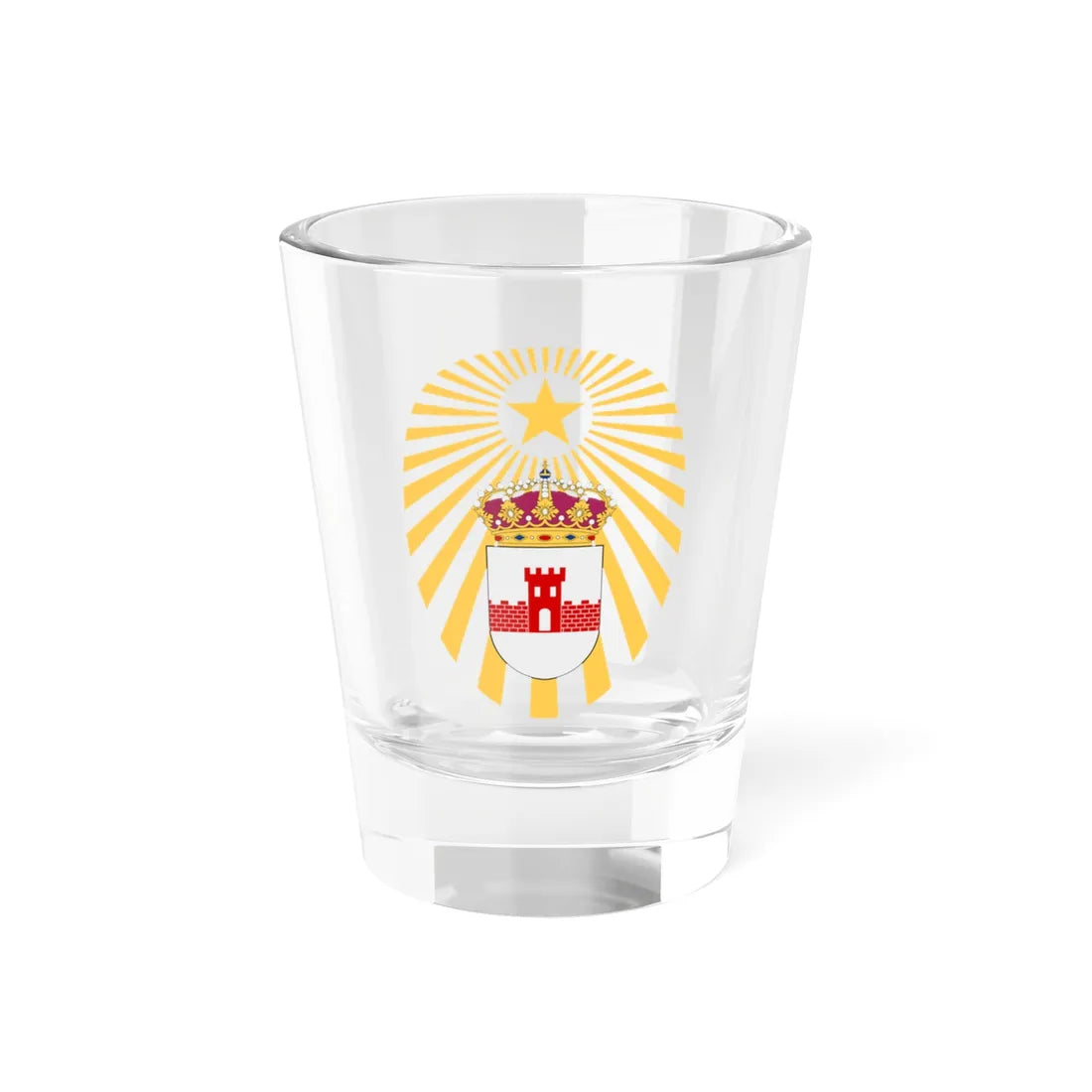 Bodens ingenjörregemente vapen (Sweden) (Coat of Arms) Shot Glass 1.5oz 1.5oz - Go Mug Yourself