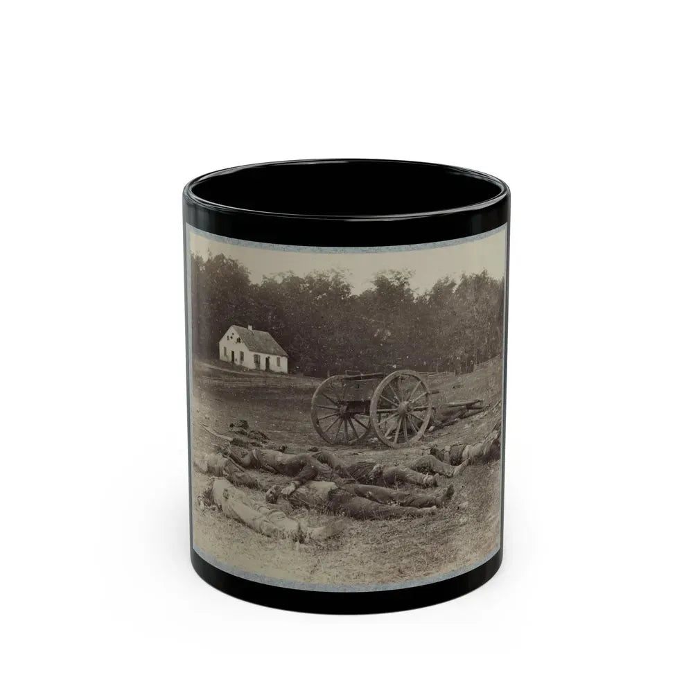 Bodies Of Confederate Artillerymen Near Dunker Church (U.S. Civil War) Black Coffee Mug 11oz - Go Mug Yourself